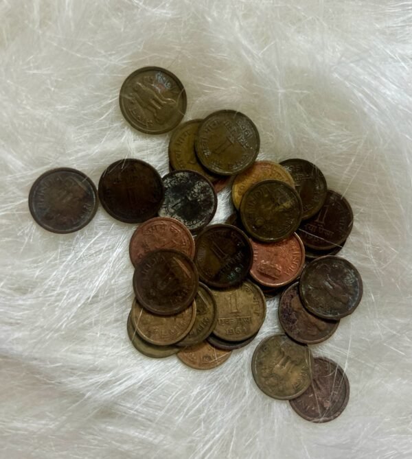 Republic India "1 Naya Paisa / 1 Paisa" Decimal Series Coins — Mixed Years (Bundle of 5)